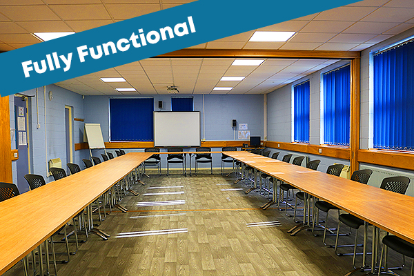 Fully functional rooms available for hire